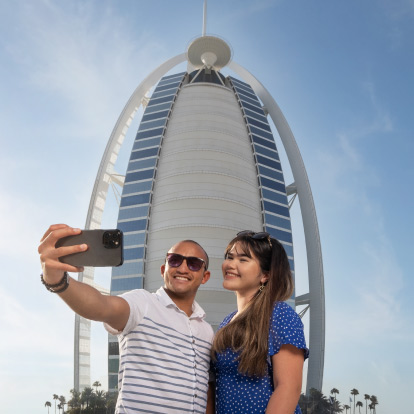 صور لعين دبي وبرج العرب، أجمل وجهتين سياحيتين في دبي