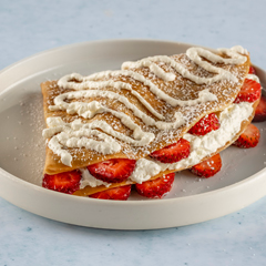 Crepes with whipped Strawberry